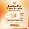 Lovable Dev Pro – 1 Year Subscription – AI Power Solutions