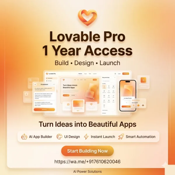🎯 𝐋𝐨𝐯𝐚𝐛𝐥𝐞 𝐃𝐞𝐯 𝐏𝐫𝐨 – 𝟏 𝐘𝐞𝐚𝐫 𝐒𝐮𝐛𝐬𝐜𝐫𝐢𝐩𝐭𝐢𝐨𝐧