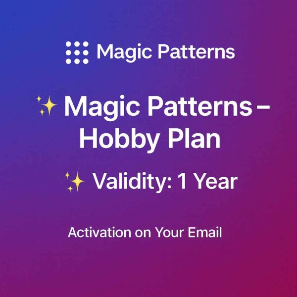 Magic Patterns – Hobby Plan (1 Year)
