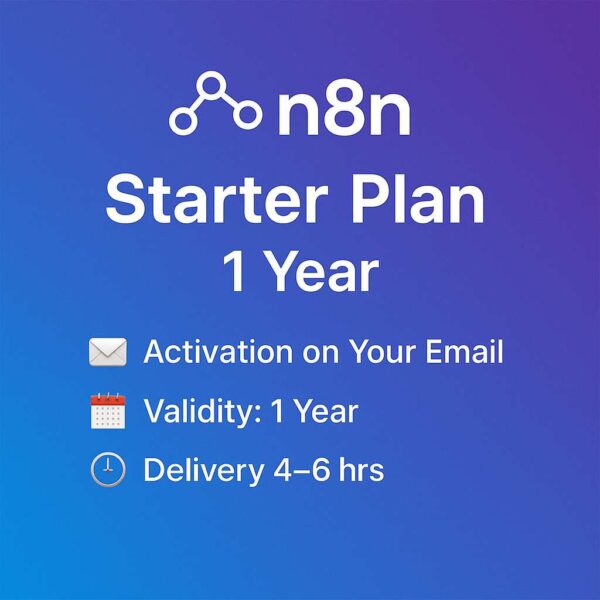 n8n Starter Plan – 1 Year