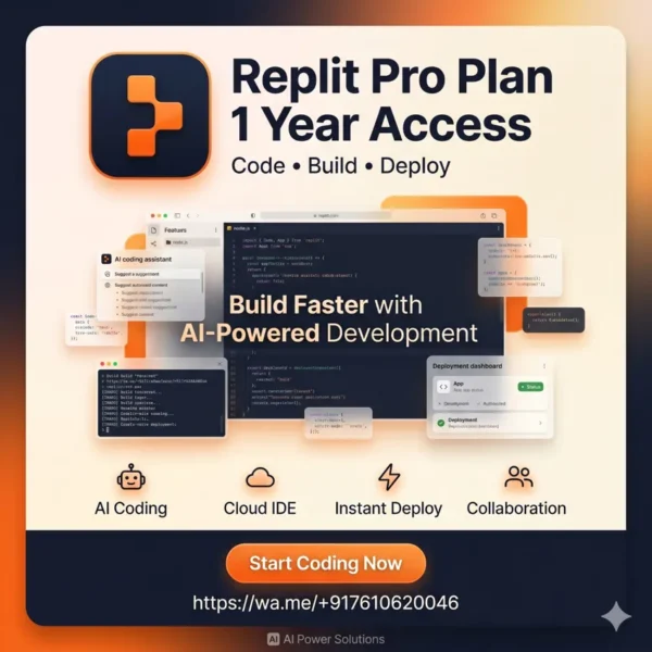 Replit – Core Plan (1 Year)
