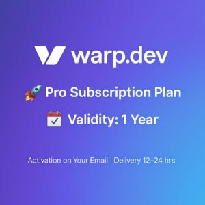 Warp.dev – 1 Year Pro Subscription Plan Private
