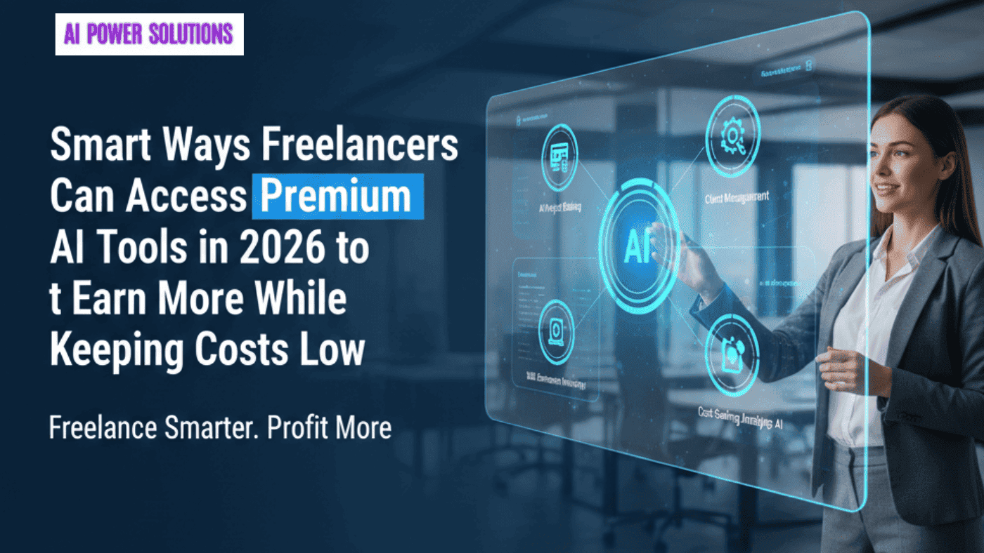 Freelancers using premium AI tools in 2026 to grow income and reduce costs