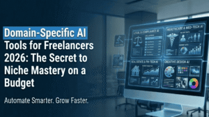 Domain-specific AI tools for freelancers 2026 helping professionals master niche skills on a budget
