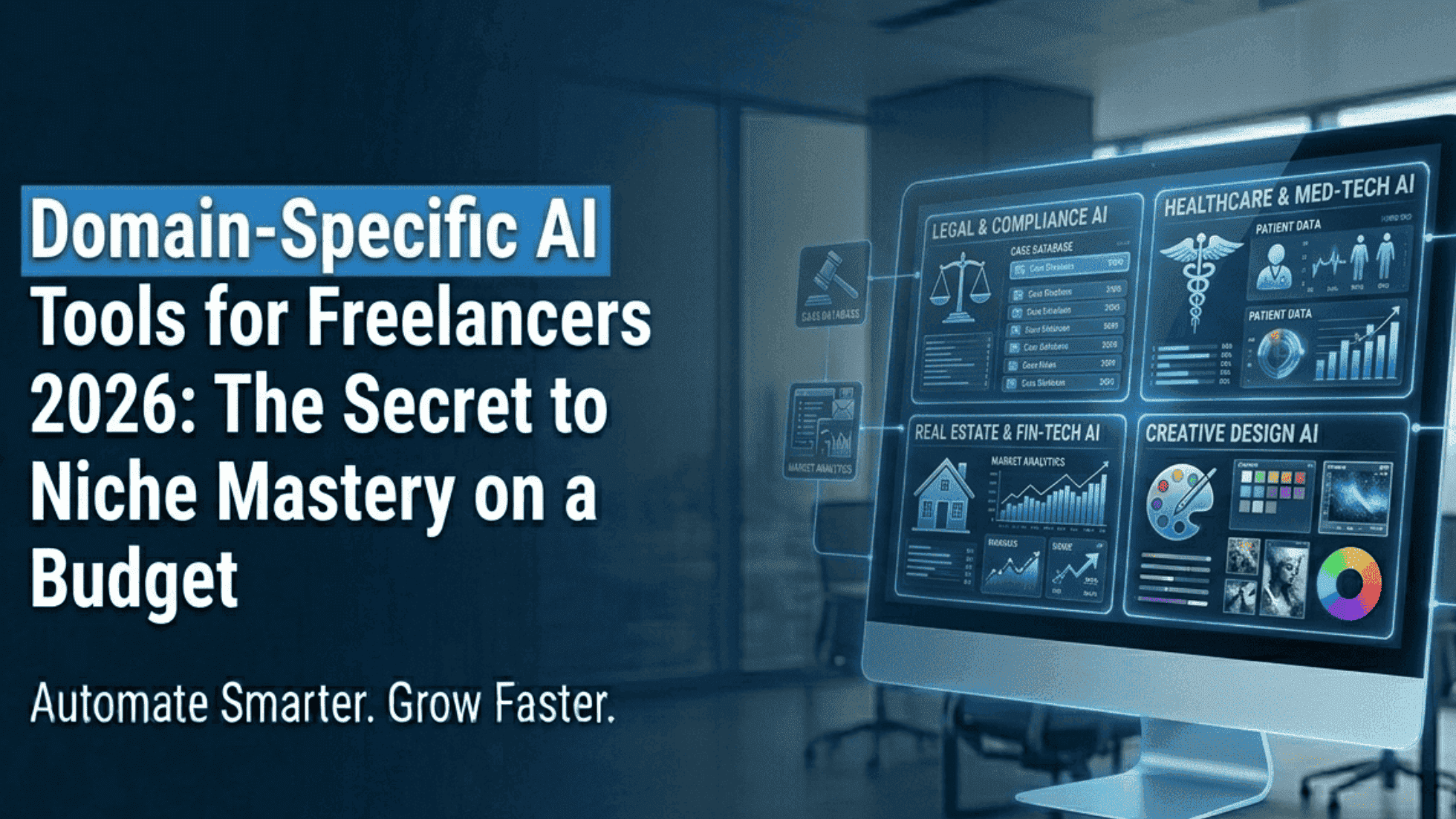 Domain-specific AI tools for freelancers 2026 helping professionals master niche skills on a budget