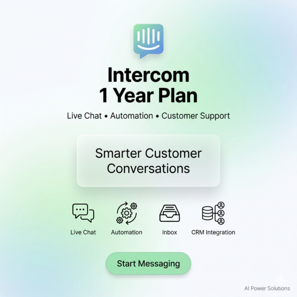Intercom One Year Plan