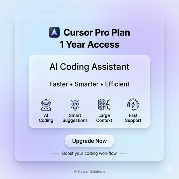 Cursor Pro Plan One Year