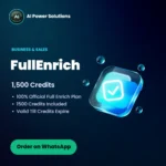 FullEnrich – 1,500 Credits – AI Power Solutions India