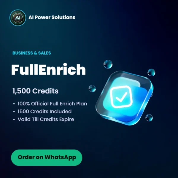 FullEnrich – 1,500 Credits – AI Power Solutions India