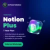 Notion Plus 1 Year Plan subscription in India – AI Power Solutions