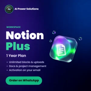 Notion Plus 1 Year Plan subscription in India – AI Power Solutions