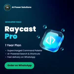 Raycast Pro – 1 Year – AI Power Solutions India