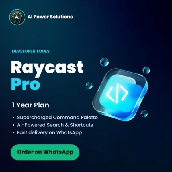 Raycast Pro – 1 Year – AI Power Solutions India