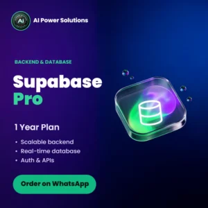Supabase Pro 1 Year Plan subscription in India – AI Power Solutions