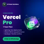 Vercel Pro $240 Credit One Year Plan – AI Power Solutions India