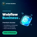 Webflow Business Subscription – AI Power Solutions India