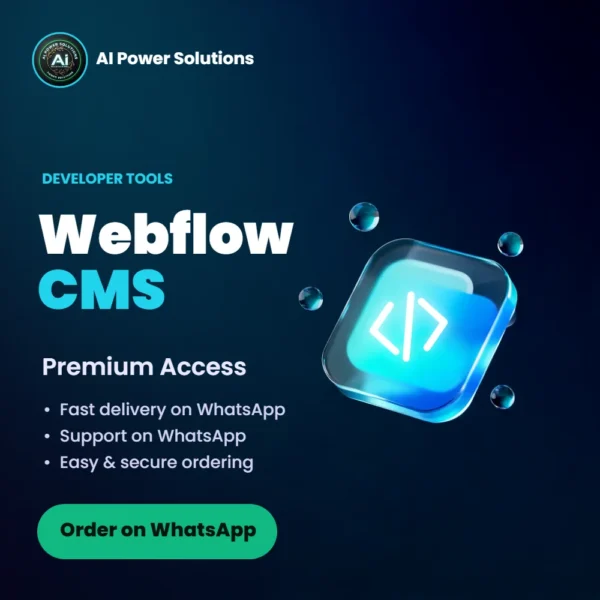 Webflow CMS Subscription – AI Power Solutions India