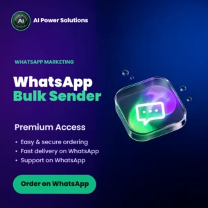 WHATSAPP BULKSENDER CLOUD – AI Power Solutions India