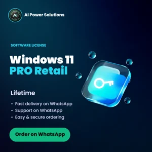 WINDOWS 11 PRO RETAIL KEY LIFETIME – AI Power Solutions India
