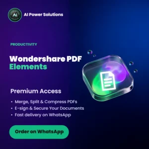 Wondershare PDF elements – AI Power Solutions India
