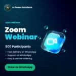 Zoom 500 participants plan webinar – AI Power Solutions India